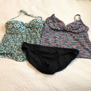 3 Piece Tankini Lot Merona Size XL